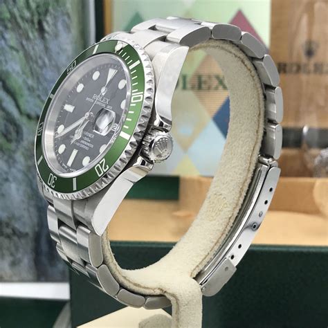 seiel number for rolex aniversary submariner fat 4|Rolex Submariner kermit 16610.